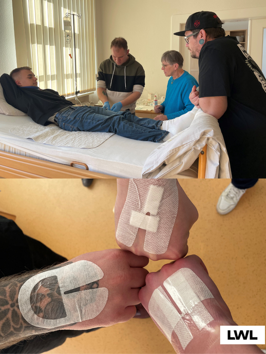 Infusionstherapie an der LWL-Pflegeschule Marsberg (vergrößerte Bildansicht wird geöffnet)