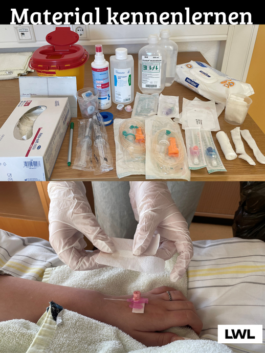 Infusionstherapie an der LWL-Pflegeschule Marsberg (vergrößerte Bildansicht wird geöffnet)